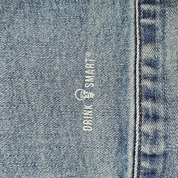 Jim Beam Trucker Jacket Coat Blue Jean Denim Button Down Faded Bourbon Whiskey S - Picture 6 of 15